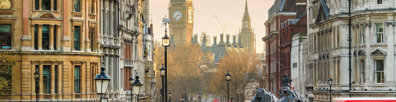 Houses of Parliament from Trafalgar Square